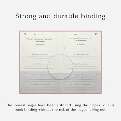 The Gratitude Journal : More Happiness, Positivity, Affirmation, Productivity, Mindfulness & Self Care - A Simple Undated Hardcover Daily Guide Planner Effective Gratitude Journal for Women (Pink) - color: Pink