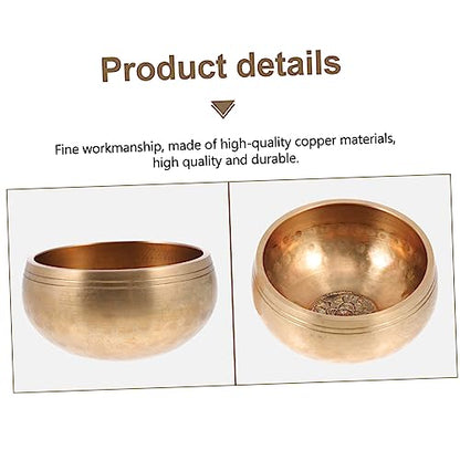 1Set Professional Meditation Singing Bowl with Stick and Gasket for Healing Music for Yoga and