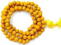 Rudraksh Mala, Natural Himalayan Genuine Original Rudraksha Rosary - style: Haldi Chandan Jaap mala 7MM