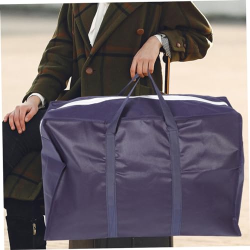Toyvian Luggage Storage Bag for Moving Capacity Household Sundries Storage Bag with Handles Comforter Bag for Travel Camping and Organizing Clothes