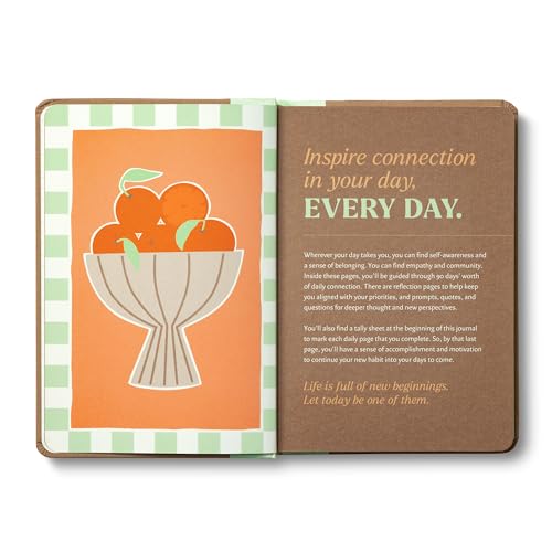 Compendium – Connection Every Day Guided Journal: A Daily Practice for Community and Self-Reflection – A 5-Minute-a-Day Personal Growth Notebook – An Inspiring Daily Journal for Forming New Habits