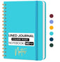 Lined Spiral Journal Notebook, A5 College Ruled Notebook for Journaling, Note-Taking, and Daily Planning, Durable Hardcover with an Elegant Design, Turquoise - color: G.Turquoise