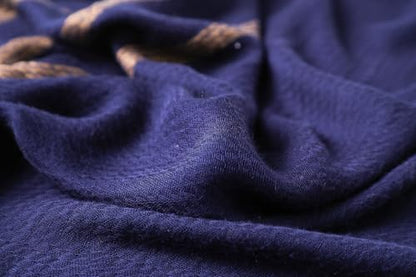 WINCESS.YU Women Gradient Scarf Long Shawls and Wraps Fashion Plain Pashmina Formal Scarf - color: Lx92-blue