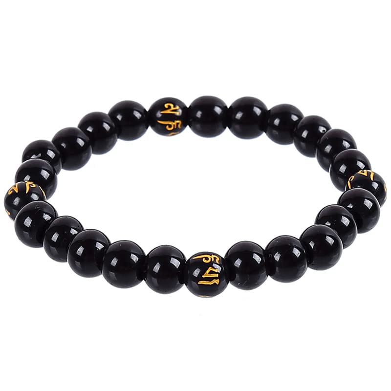 COLORFUL BLING Handmade Wooden Prayer Beaded Bracelet for Men Women Tibetan Buddhist Meditation Mala Beaded Stretch Bracelet Bangle Wood Jewelry - color: 12pcs