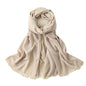 Jeelow Solid Color Scarf Wrap Shawl for Women Men – Soft Lightweight Head Scarf, All Season, Travel Beach Office Daily Wear - color: Coffee