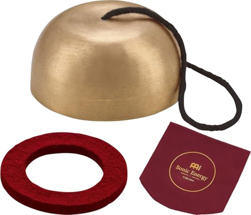 Bronze Singing Bowl with Felt Ring and Cover, Cosmos Series — MADE IN INDIA — For Meditation, Yoga and Sound Healing Therapy, 2-YEAR WARRANTY - size: 3.5", style: Single