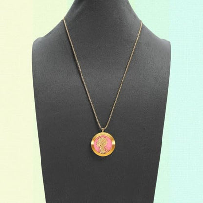 Aromatherapy Diffuser Necklace-Dinosaur Essential Oil Necklace,Aromatherapy Diffuser Pendant for Men and Women,Portable,Suitable for Yoga,Meditation,Travel,Stress Relief Gift(Gold 30mm) - color: Cute Dinosaur Gold