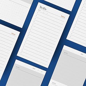 Notsu To Do List Grid Index Cards 3x5 | 50 Task Planner Vertical Notecards - size: 3x5 Vertical, style: Cards