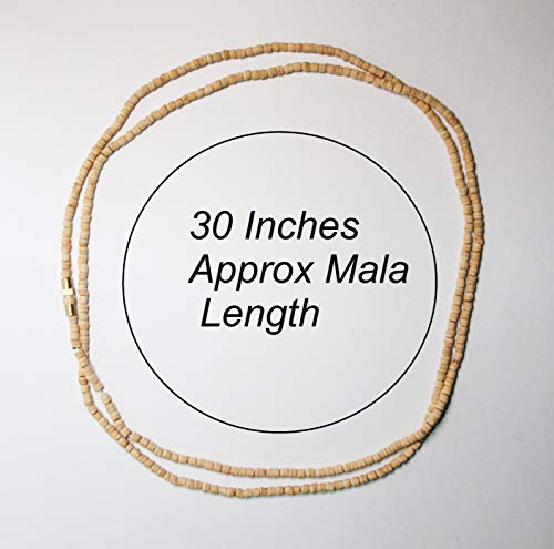 IS4A Tulsi Neck Mala (Necklaces) 2 mm Approx Beads Ram Mala for Body & Soul of All Impure Krma & Thoughts