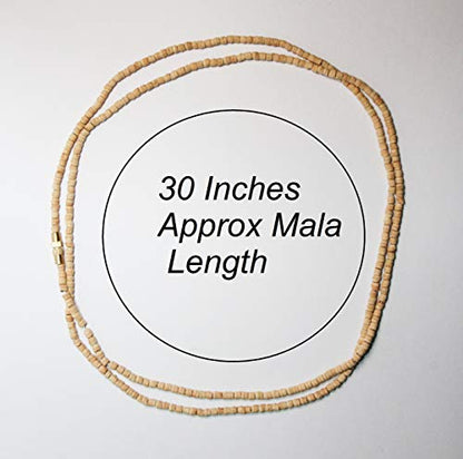 IS4A Tulsi Neck Mala (Necklaces) 2 mm Approx Beads Ram Mala for Body & Soul of All Impure Krma & Thoughts