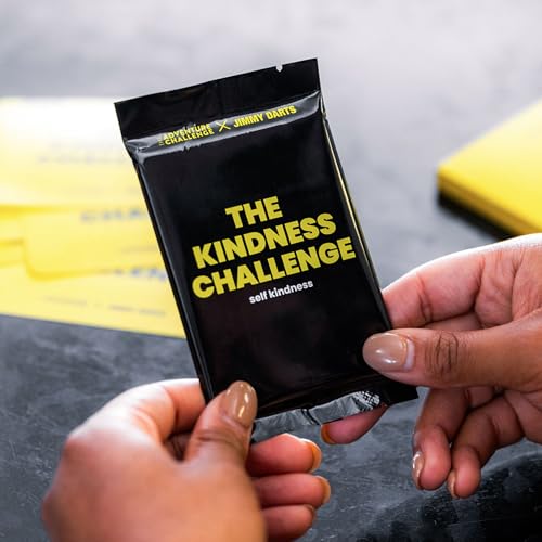 The Kindness Challenge - Self Edition - 12 Scratch-Off Self-Kindness Cards for Growth & Reflection | Solo Wellness Game by Jimmy Darts - style: Self