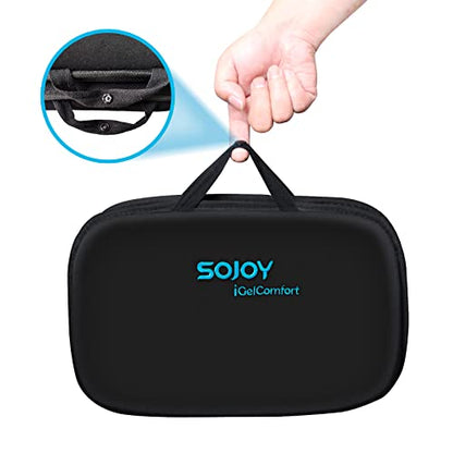 Gel Seat Cushion and Wearable Blanket for Flight