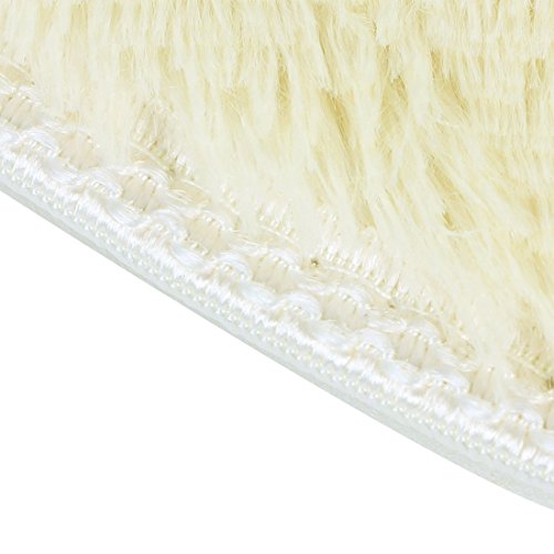Ruilogod Round Bedroom Living Room Yoga Carpets Area Rugs Footcloth Beige (id: a0b d19 f10 83a 4ef