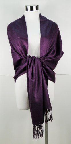 Tapp Collections™ Premium Pashmina Shawl Wrap Scarf - color: Purple