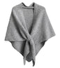Pashmina Shawl Wraps for Women, Knitted Shawls and Wraps Cardigan Cape Wool Cashmere Shoulder Top Sweater Shawl Scarf - color: Light Grey