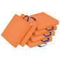 ECR4Kids SoftZone Floor Cushions, Square, Flexible Seating, Orange, 6-Piece - color: Orange