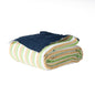 Salt Earth 100% Cotton Muslin Throw Blanket, Gauze Blanket 50"X60" Throw 6 Layered for Couch, Bed, Living Room, Home,Lightweight & All Season Blankets & Throws, Skin Friendly (Dress Blue/Print) - color: Dress Blue/ Print, size: 50"X60" Throw