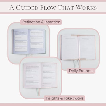 Daily Journal with Prompts for Women | Guided Journal for Self Love, Self Care & Wellness | 150+ Mindfulness Reflection Exercises for Clarity & Personal Growth | 5 Month Undated A5 Hardcover (Pink) - color: Pink