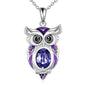 Animal Necklace 925 Sterling Silver Pendant Jewelry Gift for Women Animal Lover - style: Owl