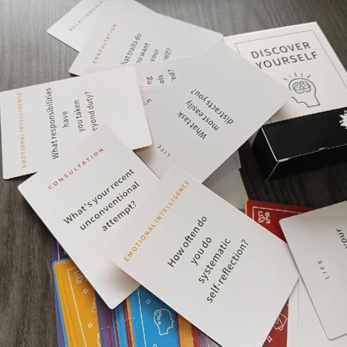 Discover Yourself Game Cards, A Tool to Recognize What You Need in Your Life, 53 Prompts, Gift for Friends