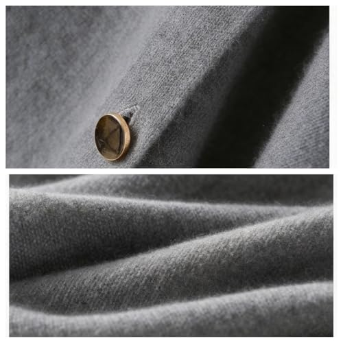 Women's Versatile Knitted Shawls Scarf Poncho Sweater Capes with Buttons Lightweight Spring Summer Fall Winter Wraps - color: Light-grey