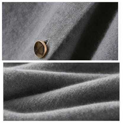Women's Versatile Knitted Shawls Scarf Poncho Sweater Capes with Buttons Lightweight Spring Summer Fall Winter Wraps - color: Light-grey