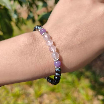 Anxiety Relief Empath Protection Healing Stone Bead Bracelet New Beginning Transformation Grief Support Jewelry Halloween Christmas Day Gifts For Women