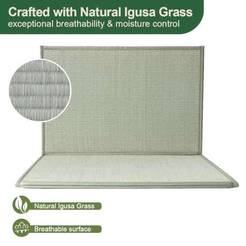 Japanese Traditional Tatami Mat - size: 3'3" x 6'7", style: Rush Grass Mat 78“×39”×0.47“