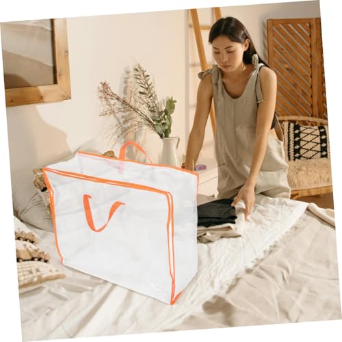 LIOOBO Heavy Duty Closets Storage Bag Quilt Organizer Large Travel Bag Zipper Window