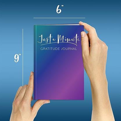 BookFactory Just a Minute Gratitude Journal/A Minute A Day Diary/Mindfulness Log Book - 100 Pages, Soft Touch Laminate Hardbound, 6'' x 9'' (Made in USA) - style: Minute Laminate Hardbound