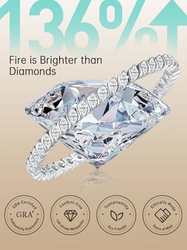 Moissanite Tennis Bracelets for Women Wave Marquise Cut D Color VVS1 Moissanite White Gold Plated Sterling Silver Tennis Bracelet Hypoallergenic Bezel Setting 6.5/7 In Ideal Gift for Her - style: 7Inch