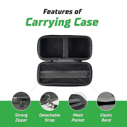 Airmoto Carrying Case - Durable Storage Box Compatible with Most Handheld Tire Inflators - Hard Case for Tire Inflator Portable Air Compressor - Mesh Pocket for Air Pump Connectors - Container Only