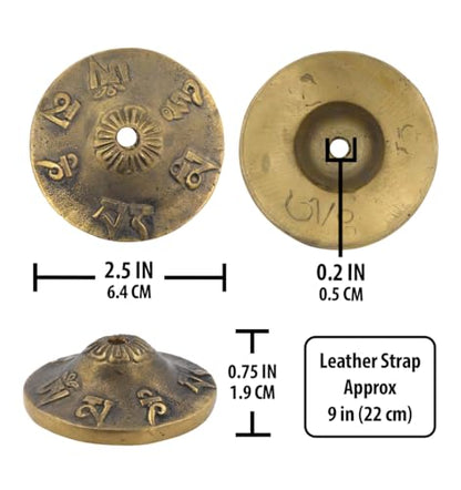 Mudra Crafts Tibetan Tingsha Bells Yoga Chimes – Mantra Tibetan Finger Cymbals Meditation Bells for Mindfulness, Prayer, and Sound Healing - color: Mantra, size: 2.5 Inches