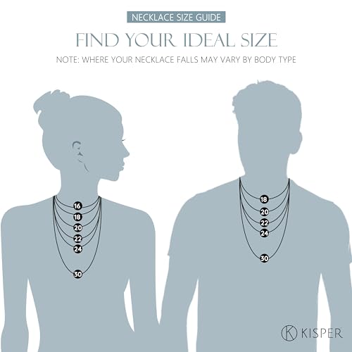 KISPER Solid 925 Sterling Diamond Cut 1.6mm Rope Chain Necklace for Women - Italian Made Durable Hypoallergenic Jewelry 16 18 20 22 24 30 Inch - size: 20 inches