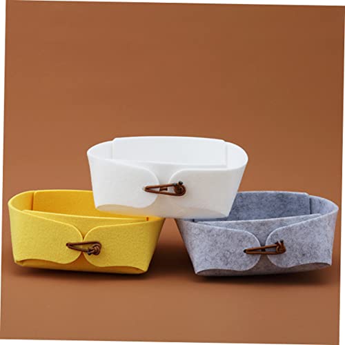 3pcs Folding Storage Box Cubbies Bins Basket for Storage Desktop Container Jewelry Holder Home Container