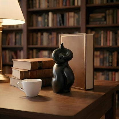 Tai Chi Motion Ceramic Sculpture - Handmade Jingdezhen Porcelain Statue, 7-Inch Abstract Yin Yang Zen Figurine for Home Office Desk Shelf Décor