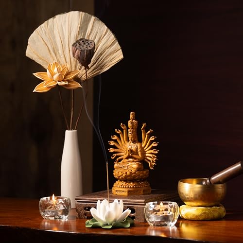Thousand Hands Guan Yin Buddha Statue – Kuan Yin Quan Yin Sculpture for Feng Shui, Meditation, and Spiritual Decor, Zen Gift for Home & Altar Decoration