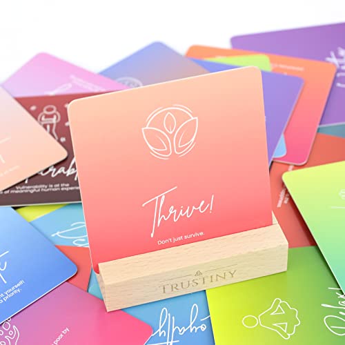 Trustiny 50 Positive Affirmation Cards | Stress Relief Gifts for women & Men | Inspirational Gifts for Women & Men | Mindfulness Cards for Women & Men| Motivational Cards