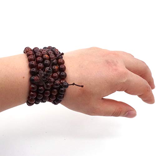 Mala Beads Necklace Bracelet 108 beads 8 mm Prayer, Meditation or Wood Necklace