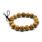 Zen Dear Unisex Natural Wenge Wood Mala Prayer Beads Necklace Bracelet Beads Meditation Buddhist Japa Rosary Mala Bead Yoga - style: 12mm 17 beads