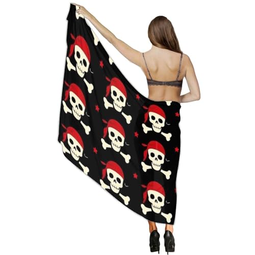 Women's Lightweight Long Scarf Thin Scarf Beach Headscarf Wimwear Bikini Wrap - color: Color638