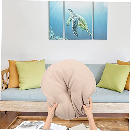 Zafu Meditation Pillow Yoga Exercise Mat Thick Floor Seat Cushion Grey - color: Beige
