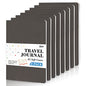 8 Pack Soft Cover Journal Bulk, Feela Notebooks College Ruled for Work, Lined Travel Journal for Women Men, Note Taking Notebook School Supplies Business Writing, 8.2” x 5.5”, A5, Gray - color: 8 Gray