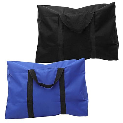 2pcs Heavy Duty Oxford Cloth Storage Bag for Clothes and Quilts Portable Moving Organizer Zipper for Home Storage and Travel