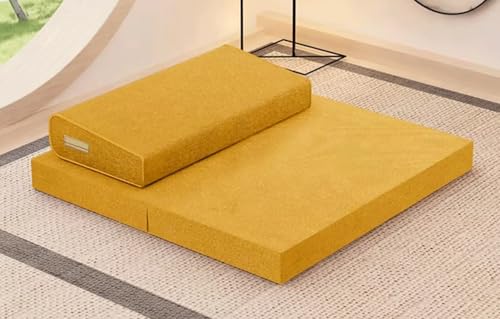 Handcrafted Meditation Mat,Portable Foldable Floor Cushion Outdoor Coconut Fibre Linen Yoga Cushion(Size:60x60cm(24x24inch),Color:yellow-2) - color: yellow-2, size: 60x60cm(24x24inch)