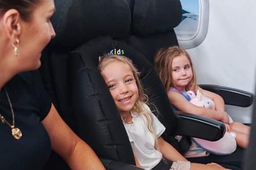 Kooshy Kids Premium Kooshy Kloud - Hand-Pumped Travel Pillow Nest - Inflatable Travel Pillow - Infant Kids Travel Cuddle Bed - Adult Back Support - Sleep on Planes - Approved All Airlines