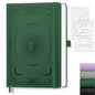 Blank Journal for Women Men, 192 Pages A5 Notebook Journal, Hardcover Notebook with 100Gsm Thick Pages, Leather Note Book for Writing, Travel, Business, Office, Prayer 5.7 x 8.3, Dark Green - color: Dark Green, style: Plain