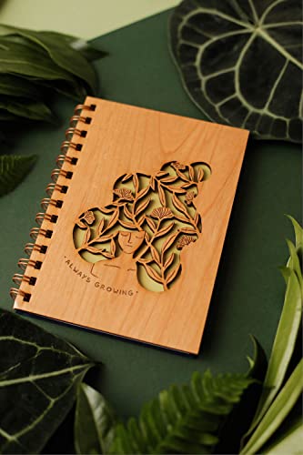 Always Growing Wood Journal [Notebook, Sketchbook, Spiral Bound, Blank Pages]