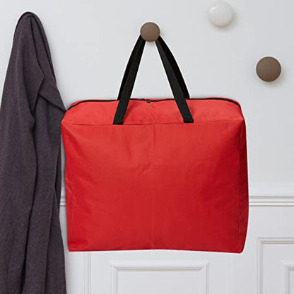 ProPik Holiday Ornaments Accessories Storage Bag Tear-proof Polyester Material 15” X 9.8” X 18.1” With Handles And Full Length Zipper (Red) - color: Red