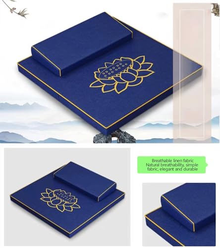 Meditation Mats, Meditation Meditation Mats, Futons, Household Folding, Thickened Fabrics, Coconut Palm, Kneeling Mats(Size:60x60cm(24x24inch),Color:Blue) - color: Blue, size: 60x60cm(24x24inch)